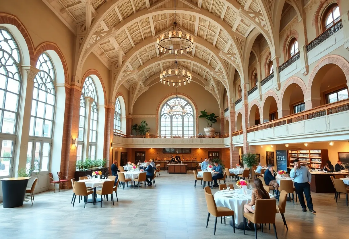 Interior view of The Laundry event venue in Columbia