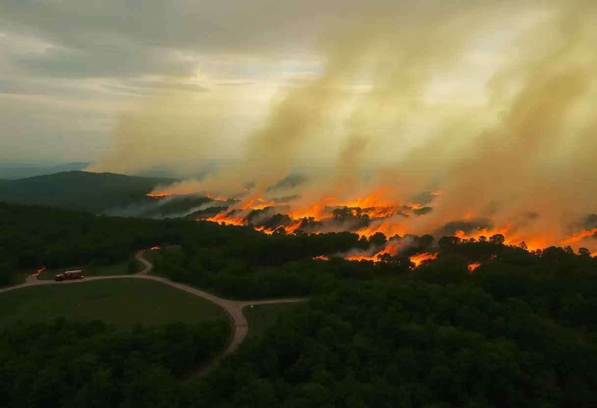 Wildfires in Greenville and Pickens Counties