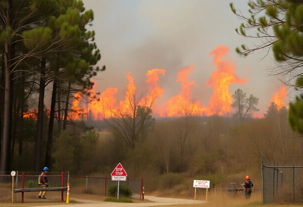 Brush Fires in Carolinas