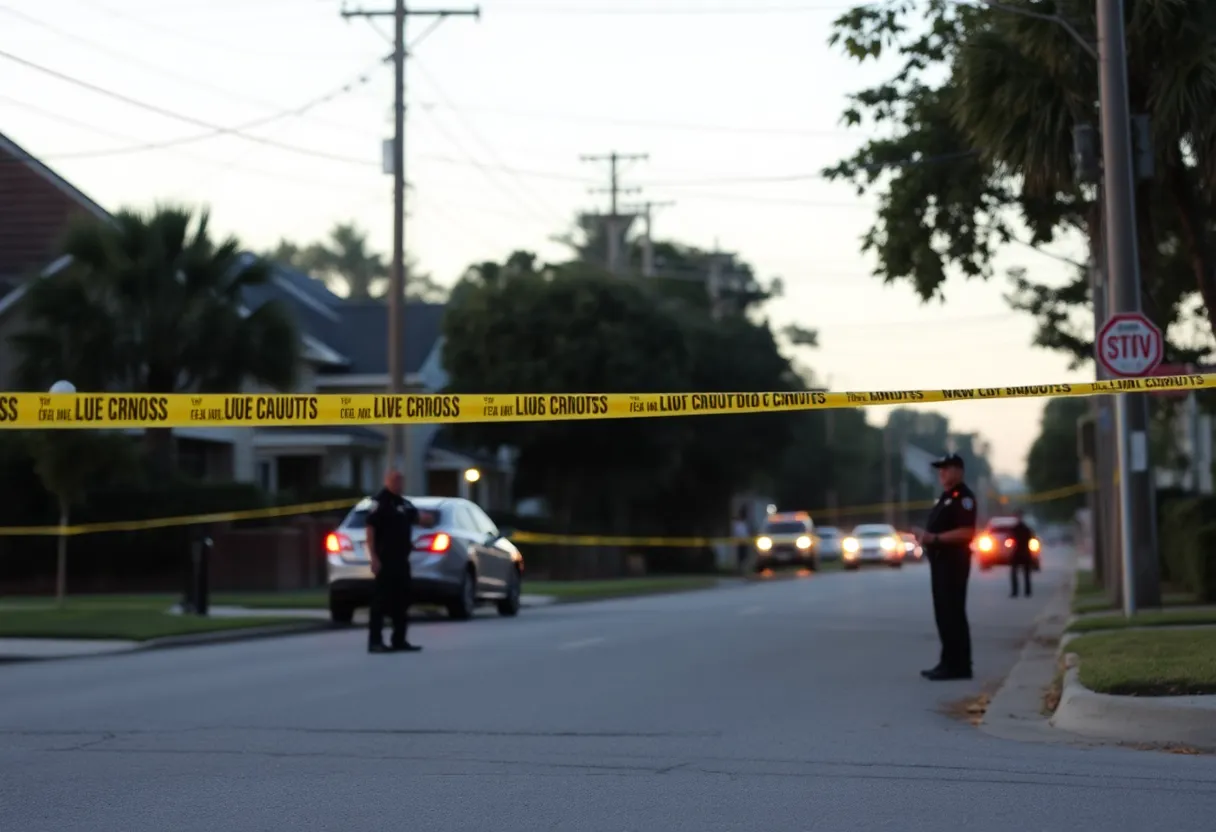 Police presence in a Columbia neighborhood