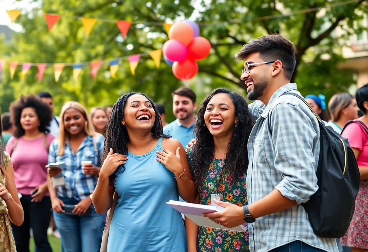 A joyful gathering celebrating a legacy of love and education.