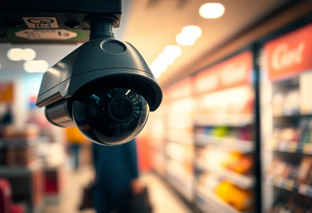 Surveillance image from a retail store related to indecent exposure case