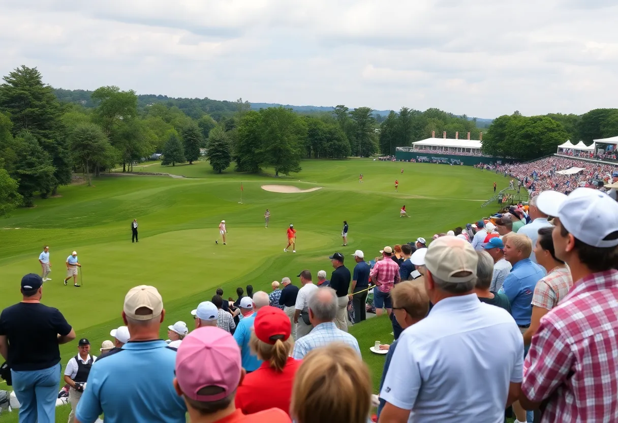 Players competing at the PGA Championship amidst ongoing driver controversy.