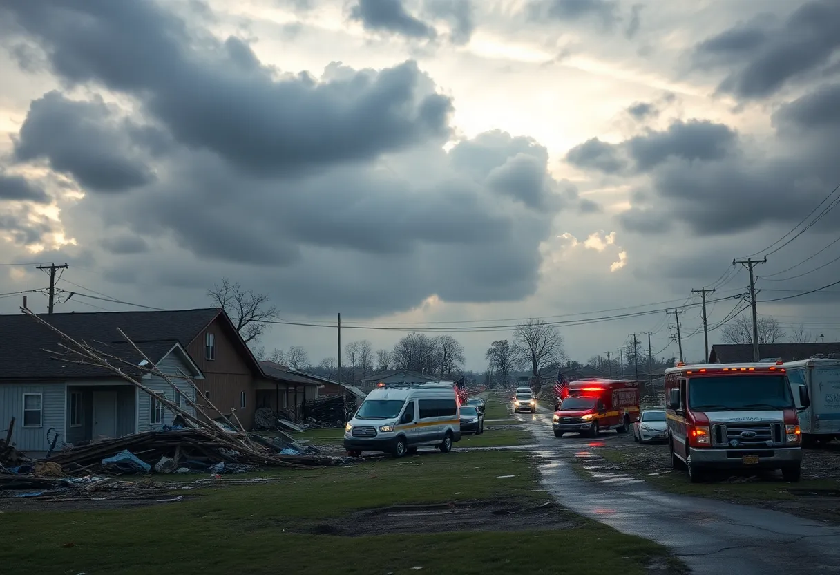 Tornado aftermath in Jackson, Kentucky