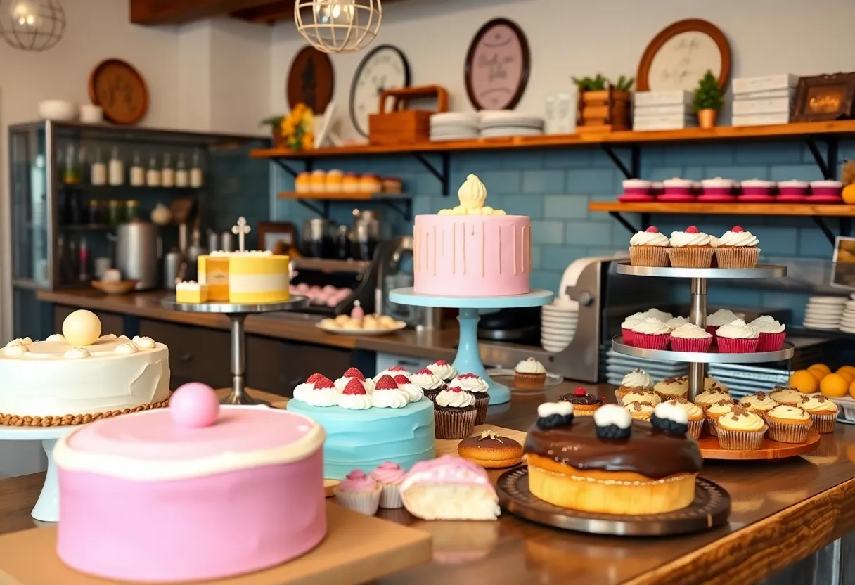 Assorted baked goods at Twisted Whisk Bakery in Lexington, SC