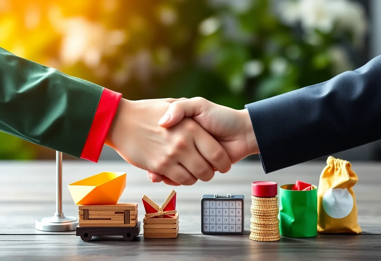 Graphic representation of UK US trade deal