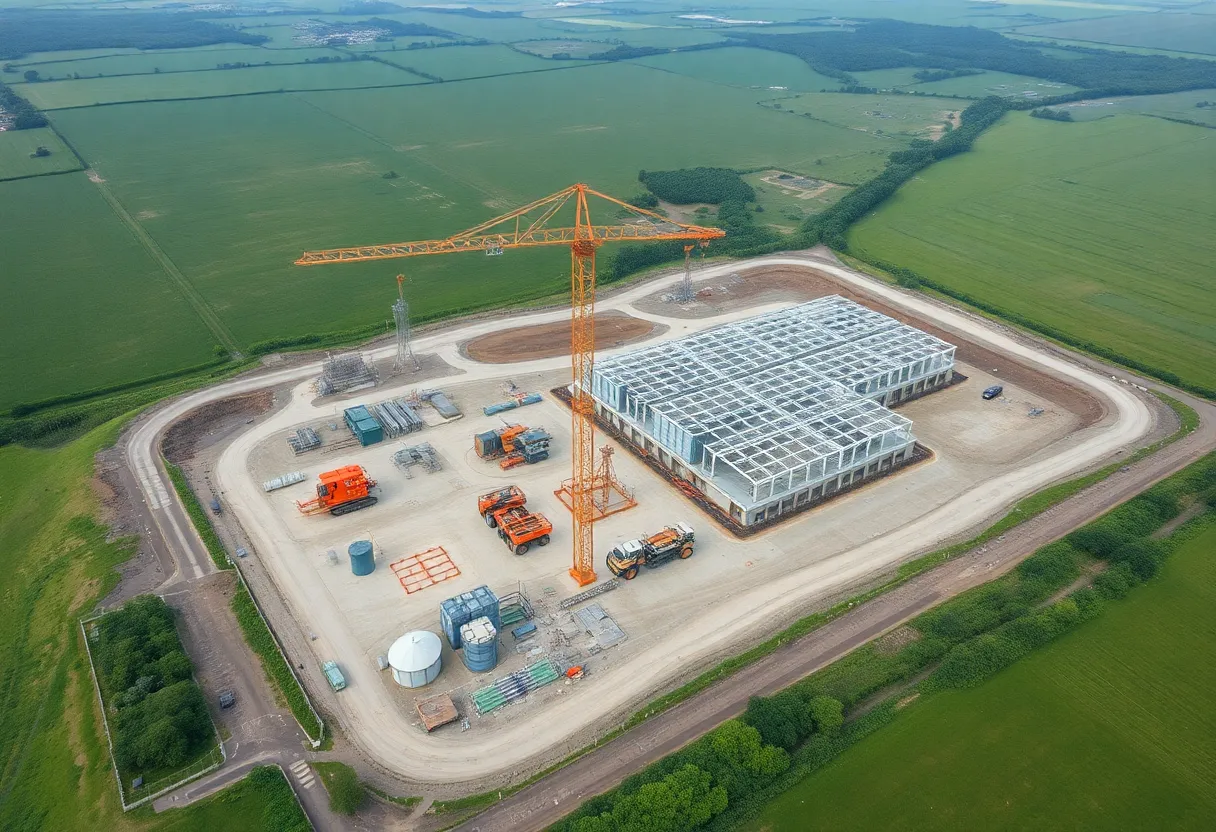 AESC battery plant construction site