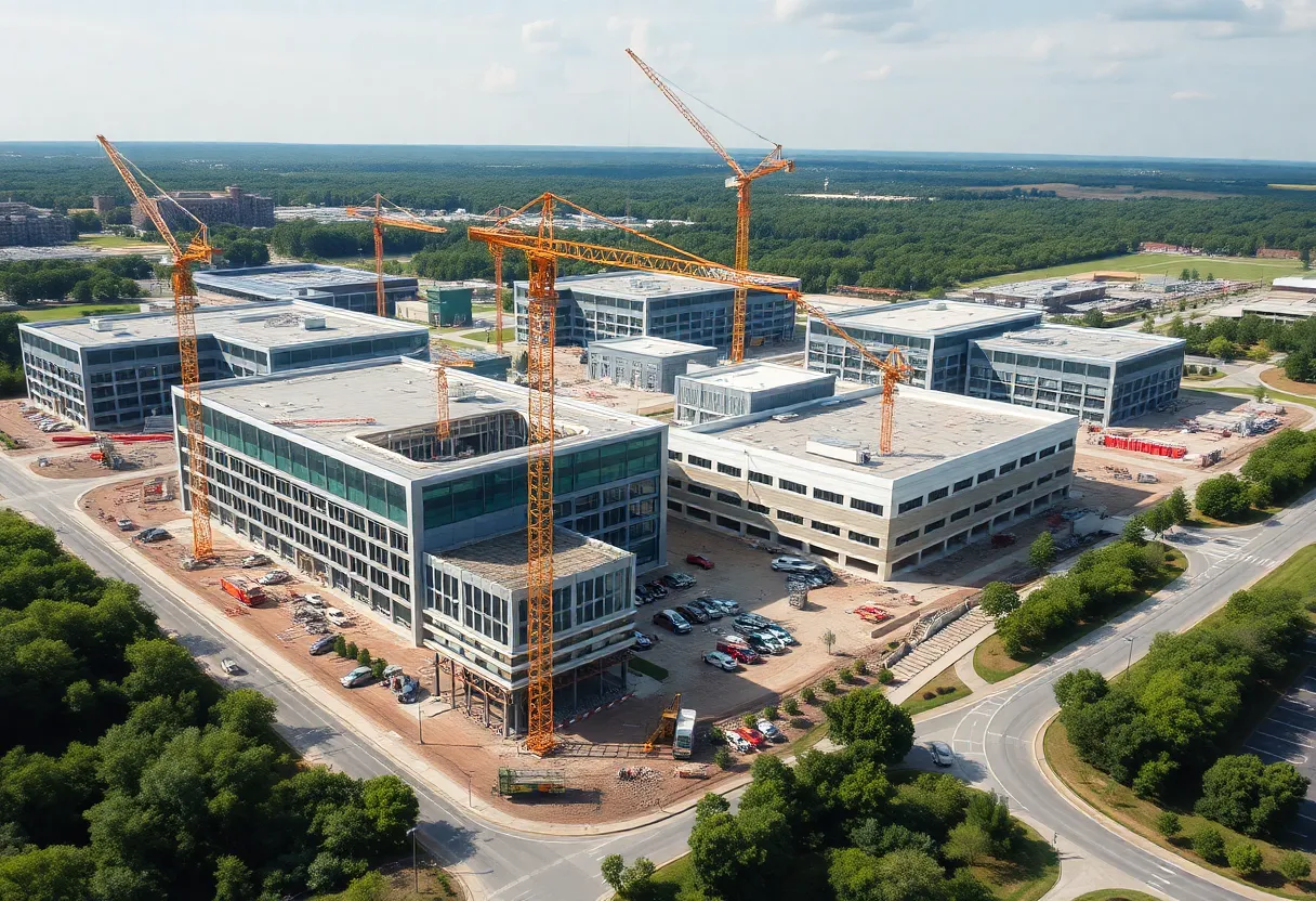 Amazon Campus Construction in North Carolina