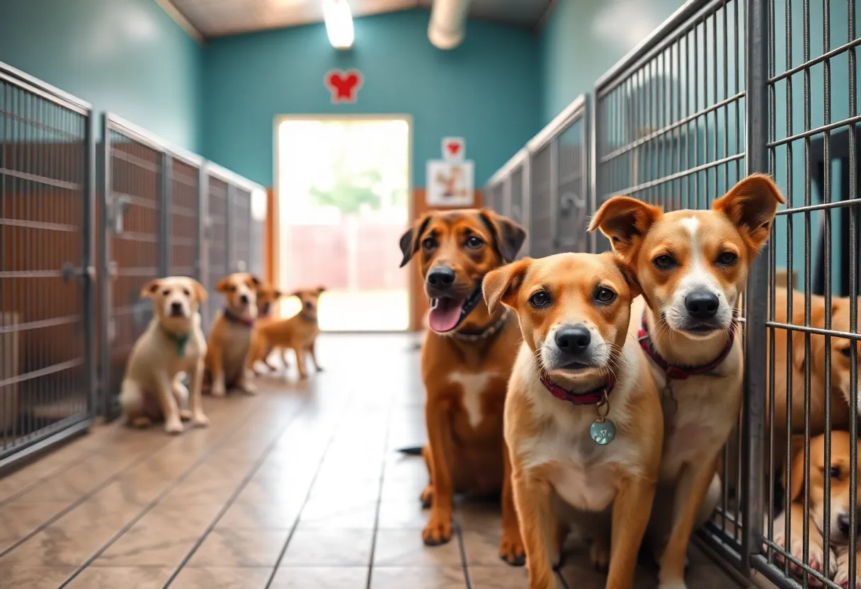 Dogs available for adoption at Columbia Animal Services shelter