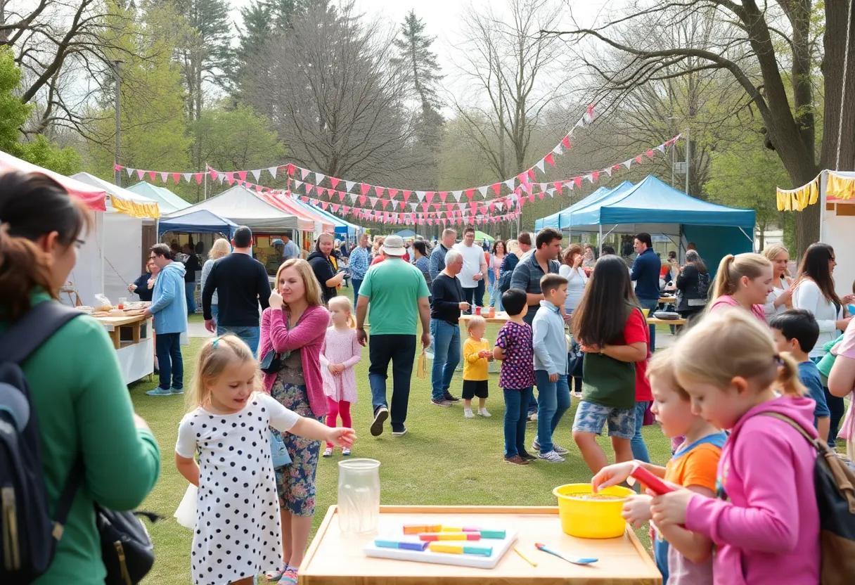 Families enjoying community events in Columbia