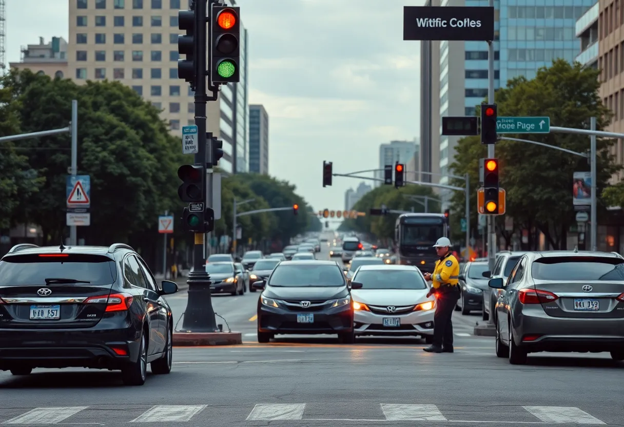 Columbia traffic disruption at N. Main St. and Columbia College Drive