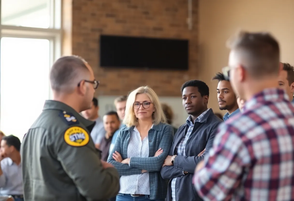 Residents of Lexington discussing crime and safety