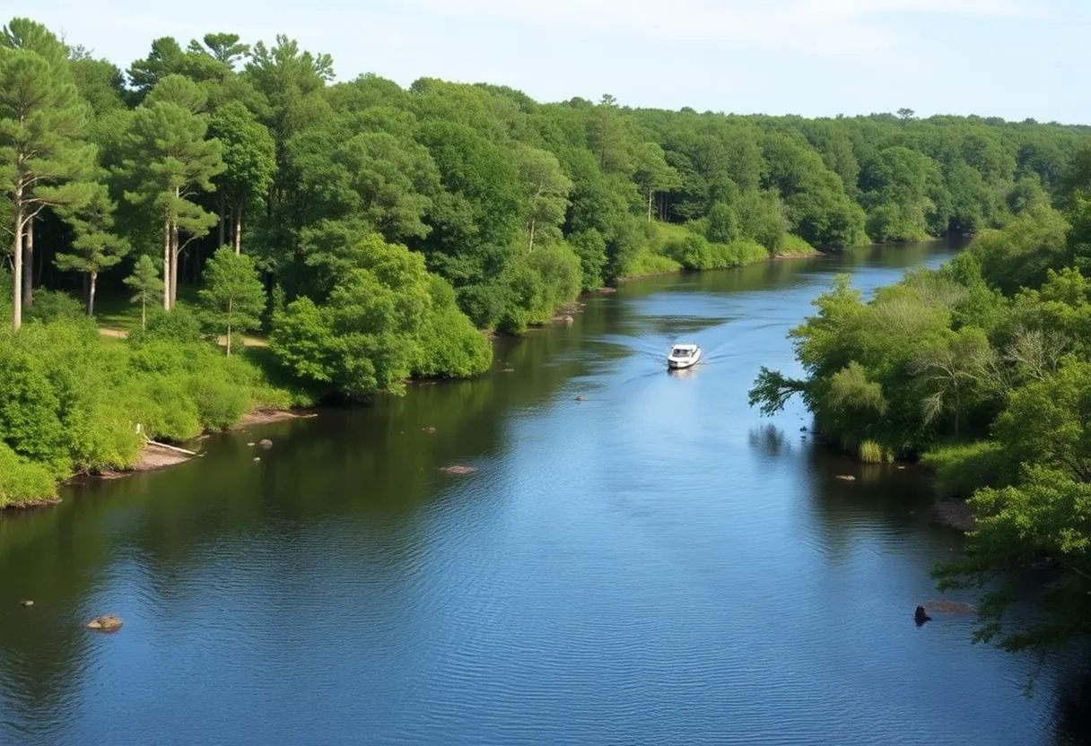 Congaree River surrounded by nature
