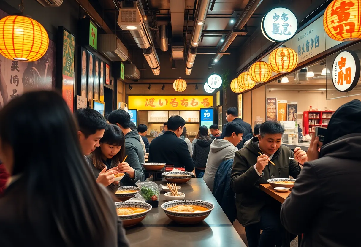 JINYA Ramen Bar Interior and Dishes