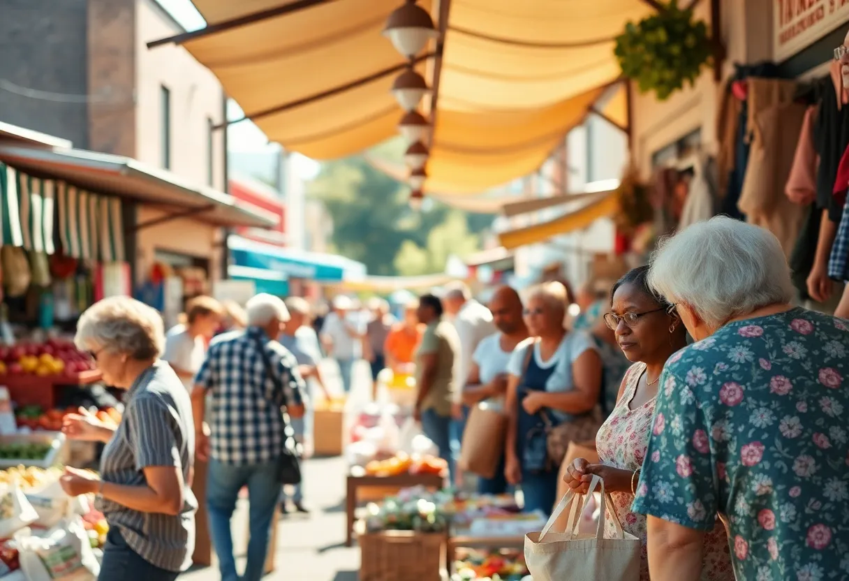 Small Town Market and Economy