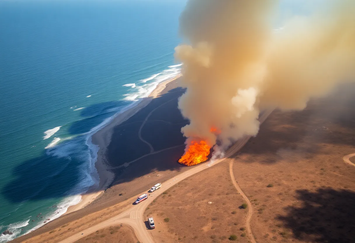 Wildfire in South Carolina