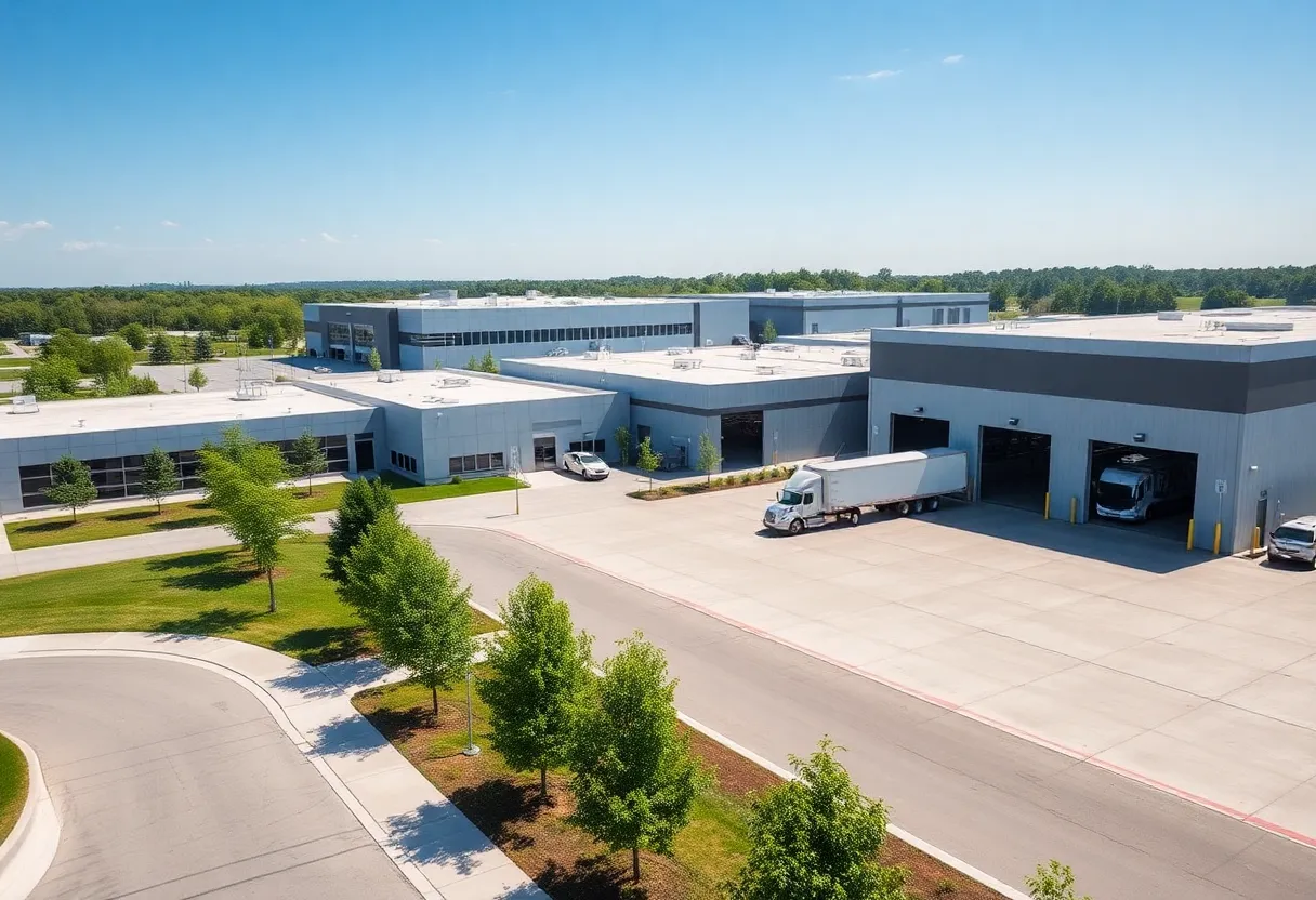 Rendering of TMC Transportation's new campus in Columbia, SC