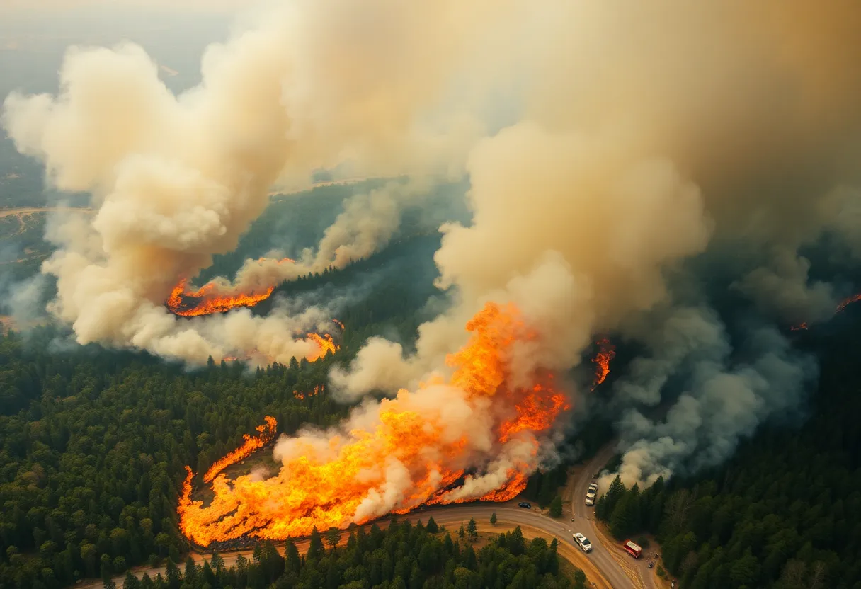 Wildfires in Carolina