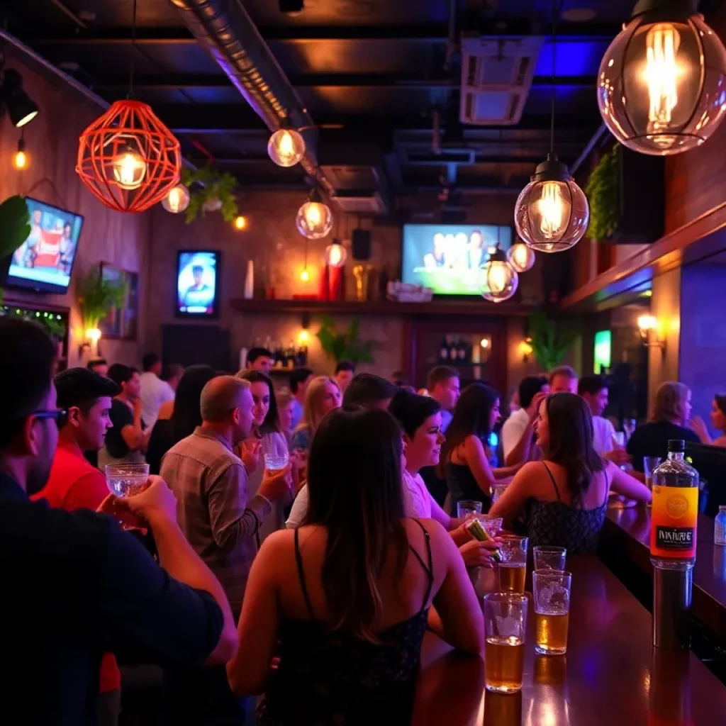 Interior view of the new Baileys bar in the Vista district of Columbia.