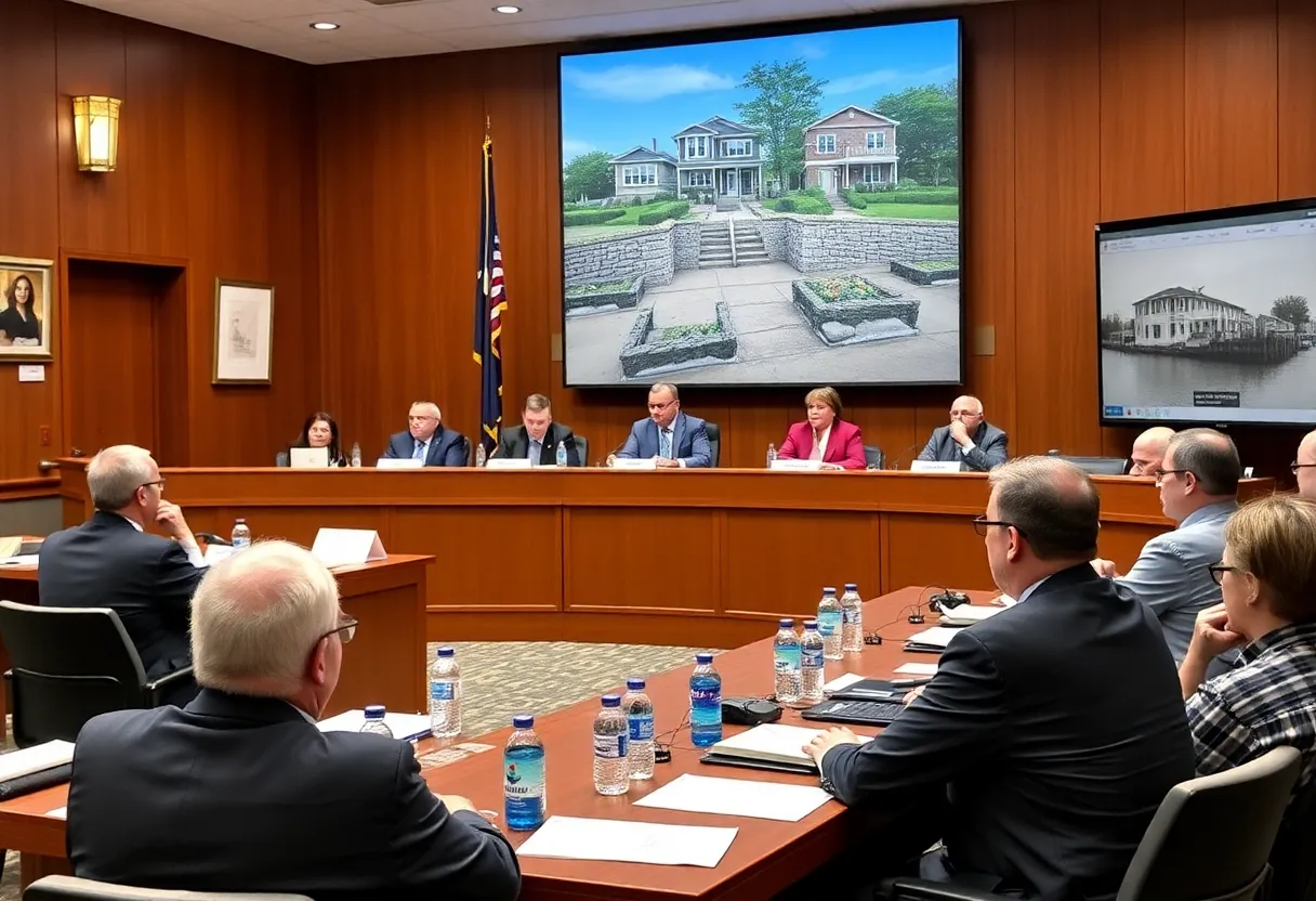 City Council members discussing short-term rental regulations