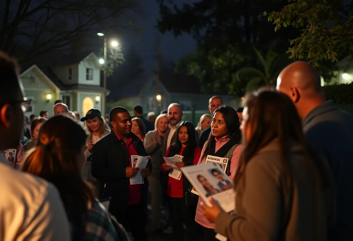 Community members united to search for a missing person in Lexington.