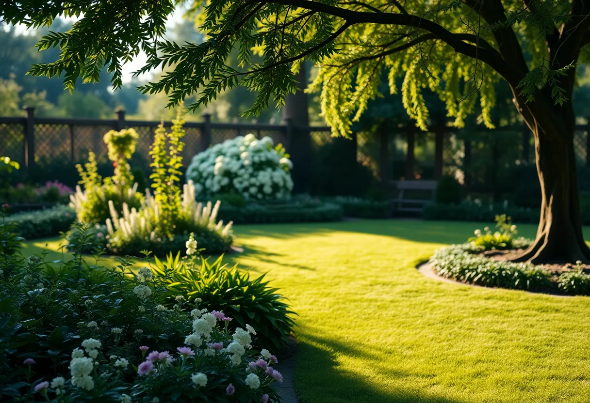 A peaceful garden symbolizing legacy and remembrance.