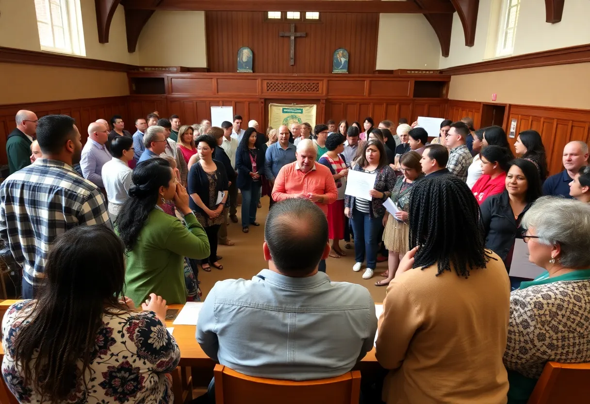 Participants engaging in discussions about property rights at the Heirs Property Conference.