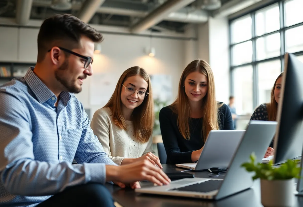 Inclutech team working on domestic abuse technology solutions