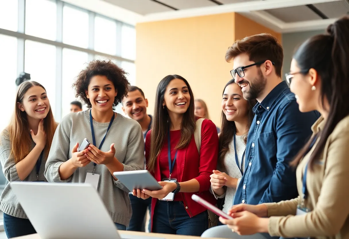 Irmo High School delegation participating in Global Leadership Summit