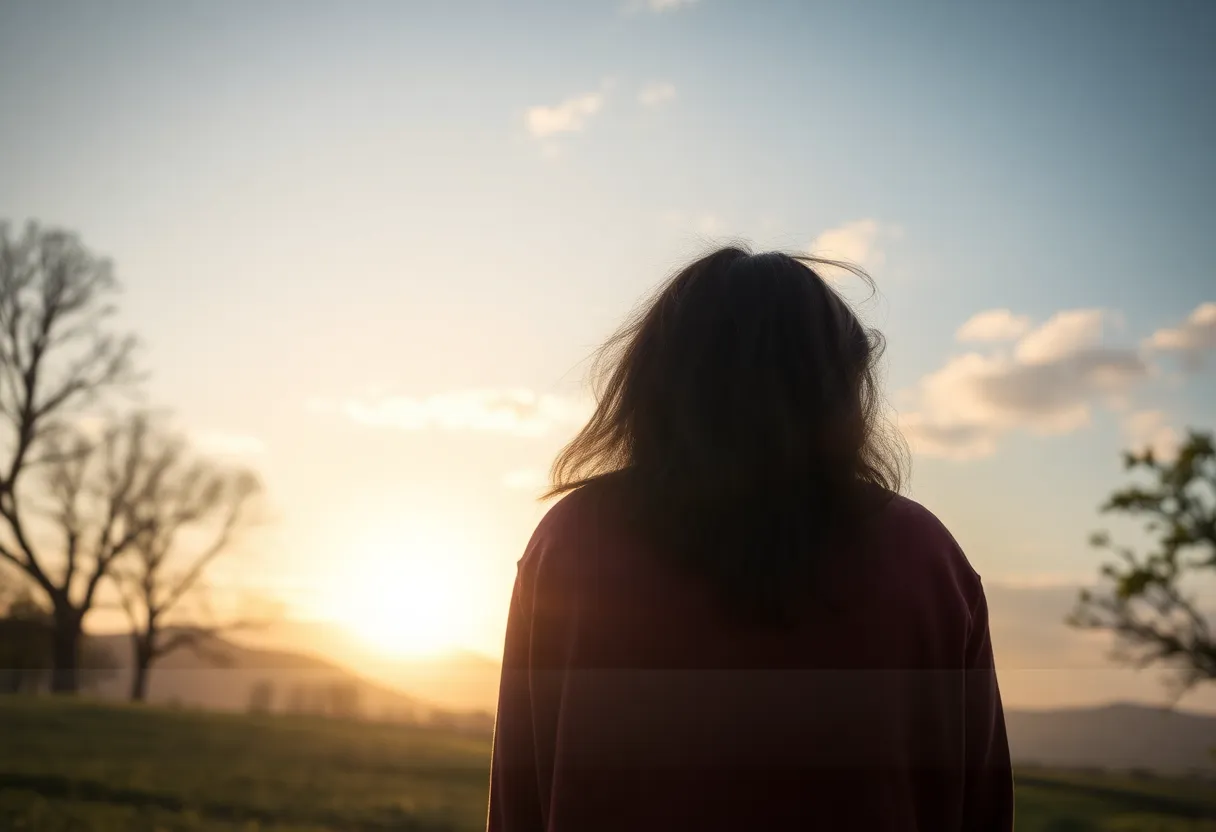 A serene outdoor landscape representing community and legacy.