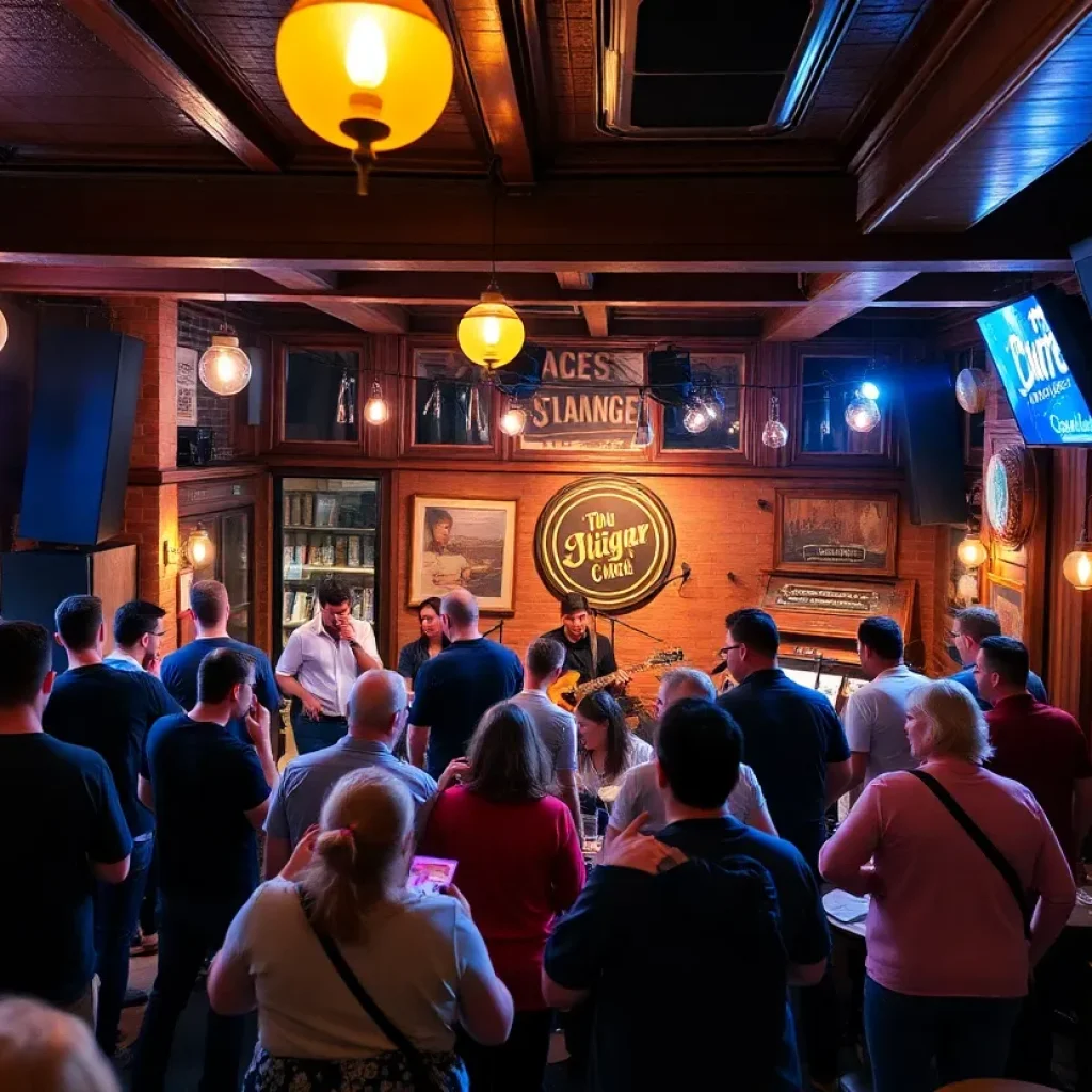 Crowd enjoying live music at New Brookland Tavern