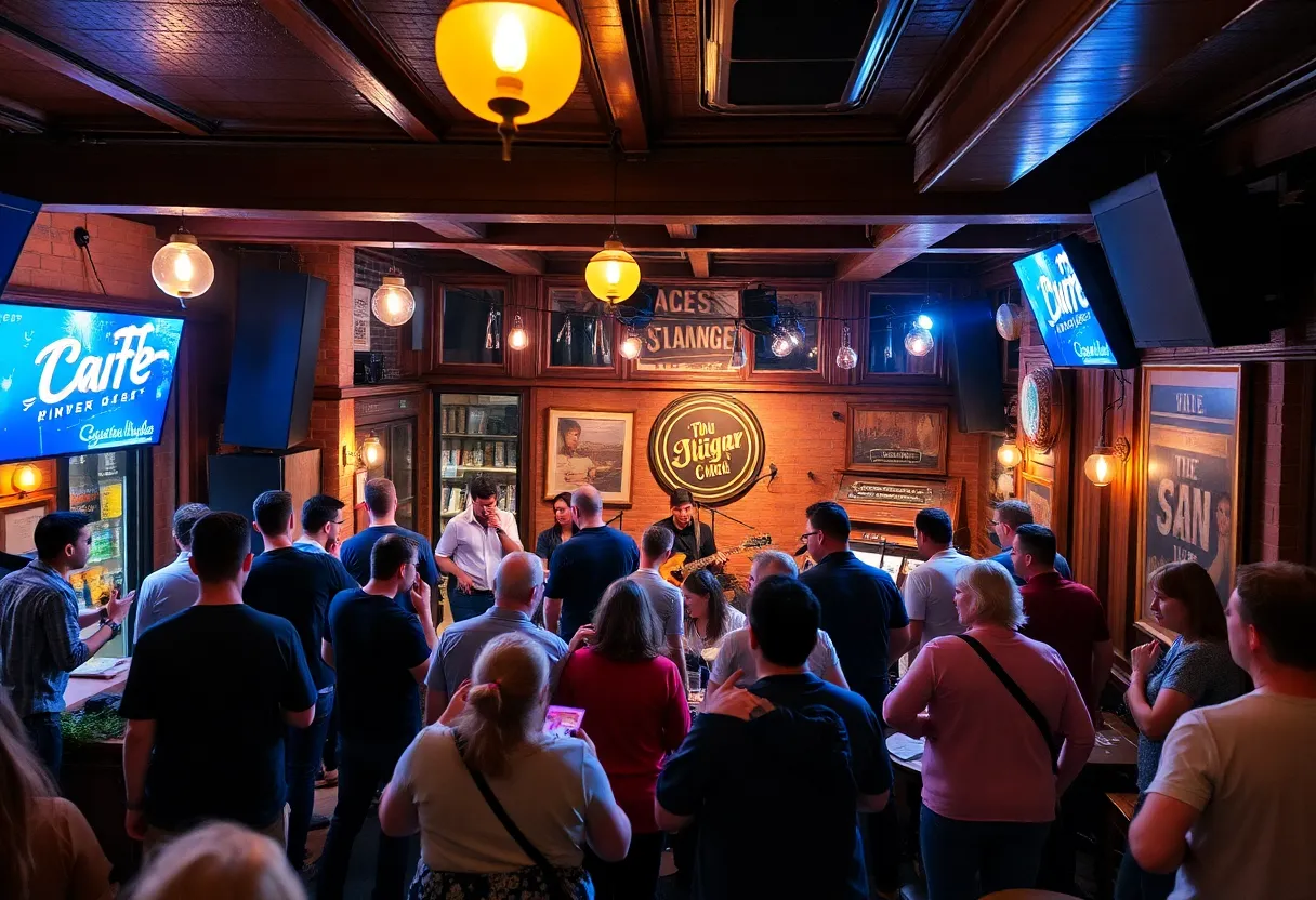 Crowd enjoying live music at New Brookland Tavern