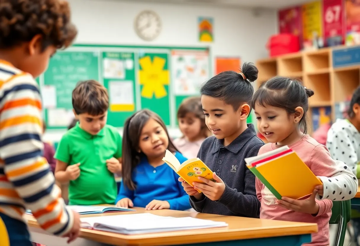 Children participating in afterschool educational activities in South Carolina.