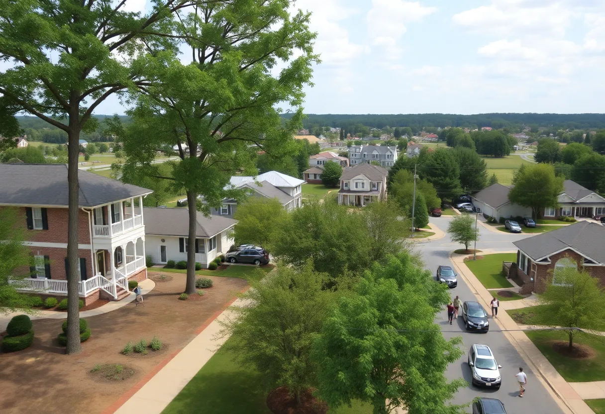 A lively suburban neighborhood in Lexington County, SC.