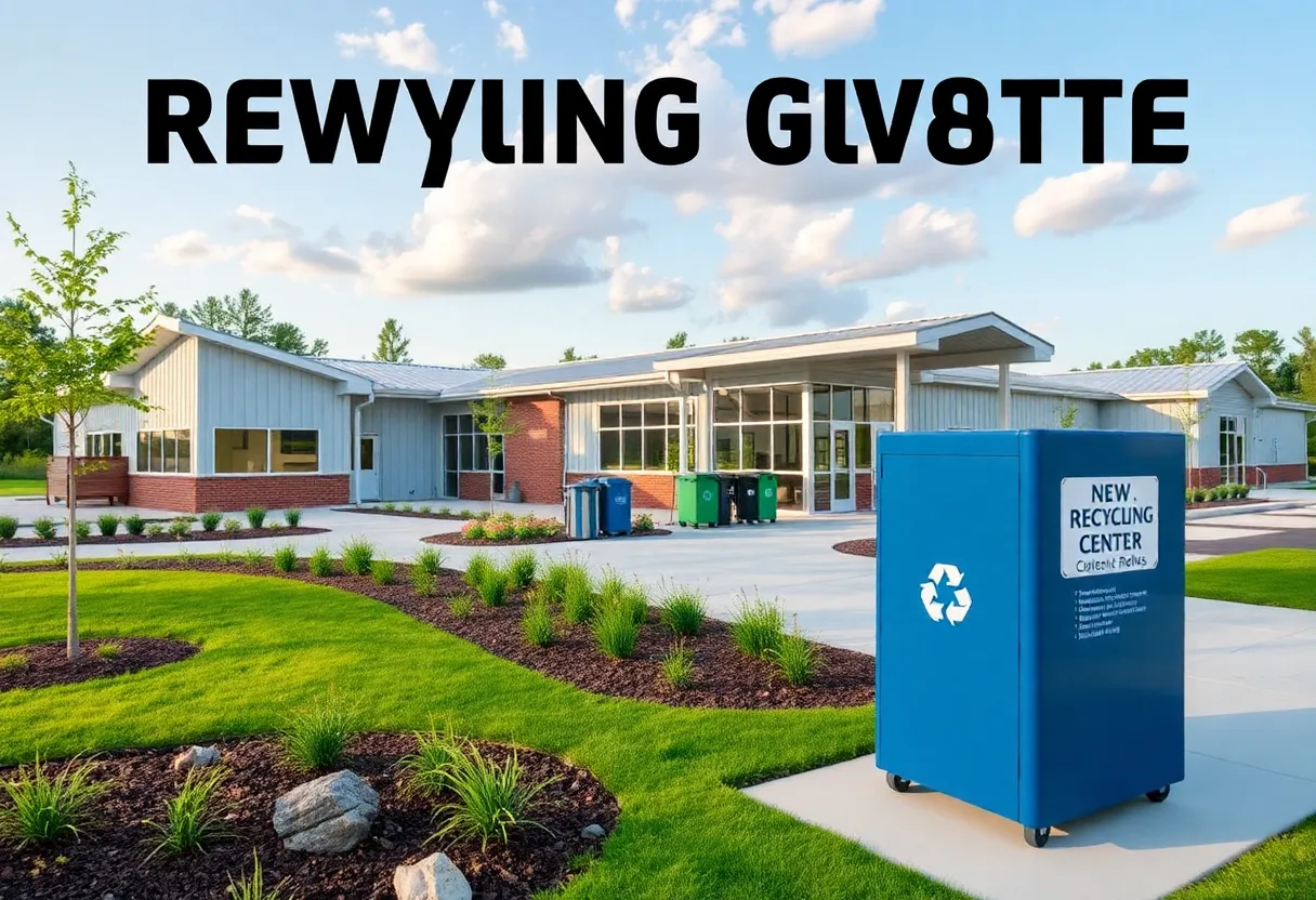 Exterior view of the new Augusta Road Recycling Center in Lexington County