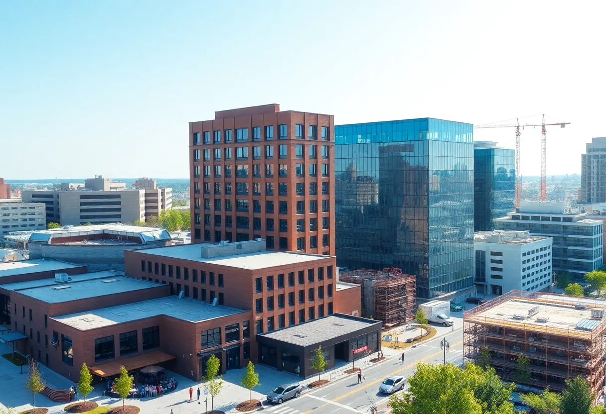 Cityscape view of Columbia SC highlighting new developments