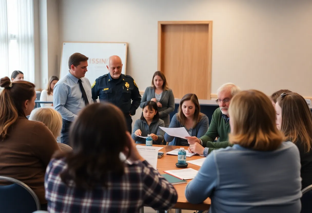 Community members gather to discuss missing children in West Columbia