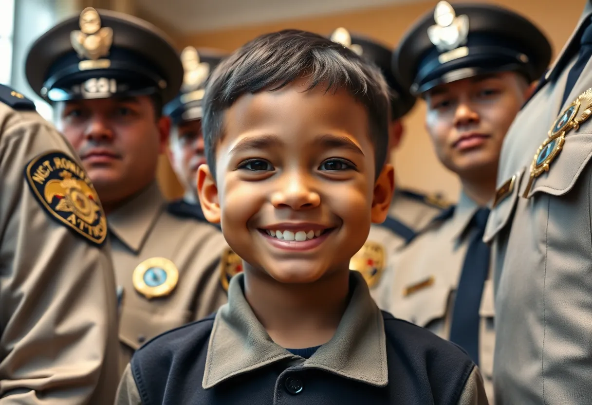 DJ Daniel participating in the SLED honorary agent ceremony