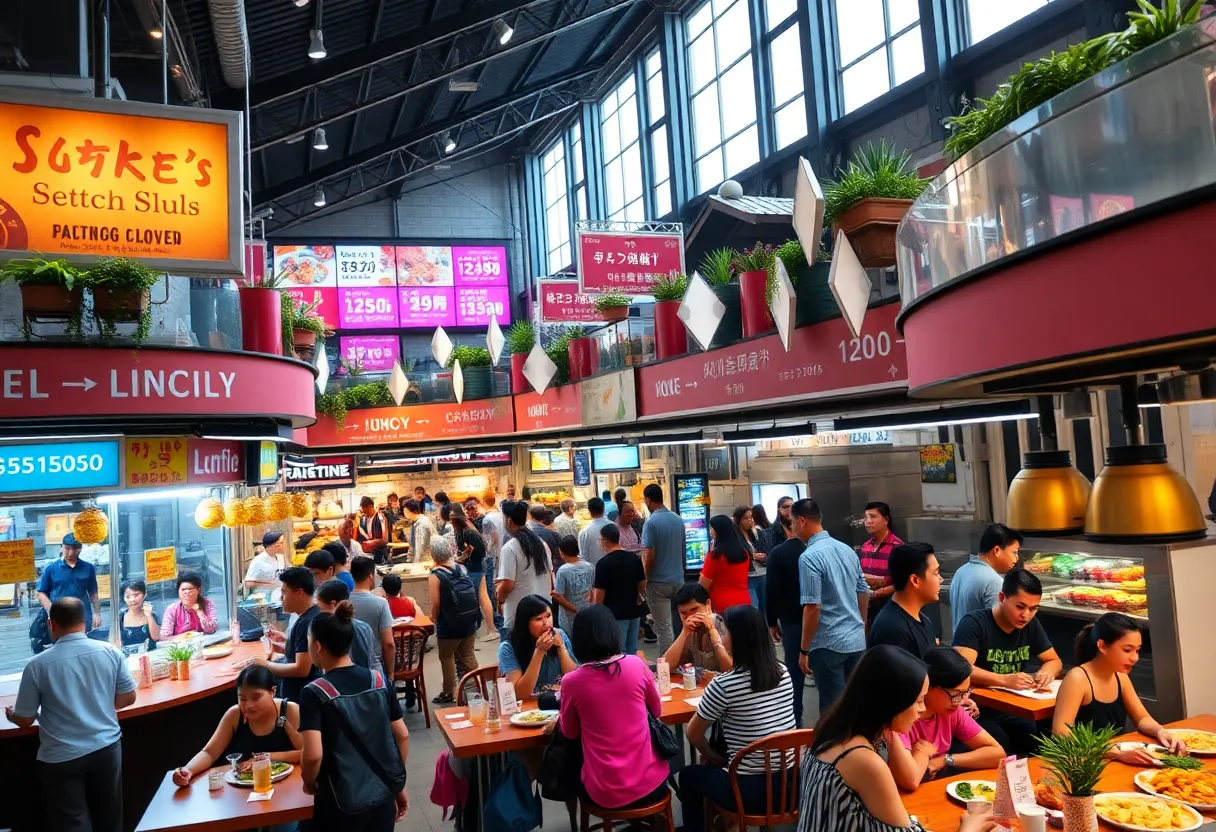 Exterior view of Gather COLA, a new dining hall in Columbia SC