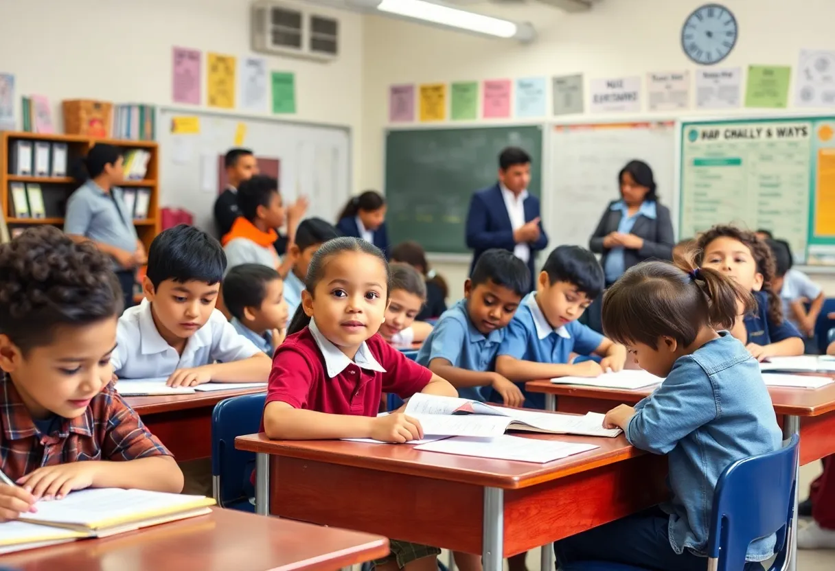 Students and teachers engaged in a classroom setting in Lexington-Richland School District.
