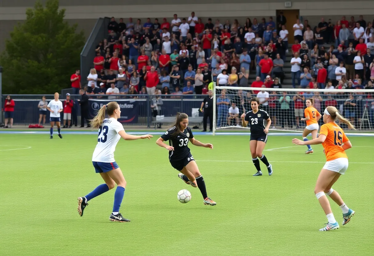 Crowd cheering at sports events in Lexington, Kentucky