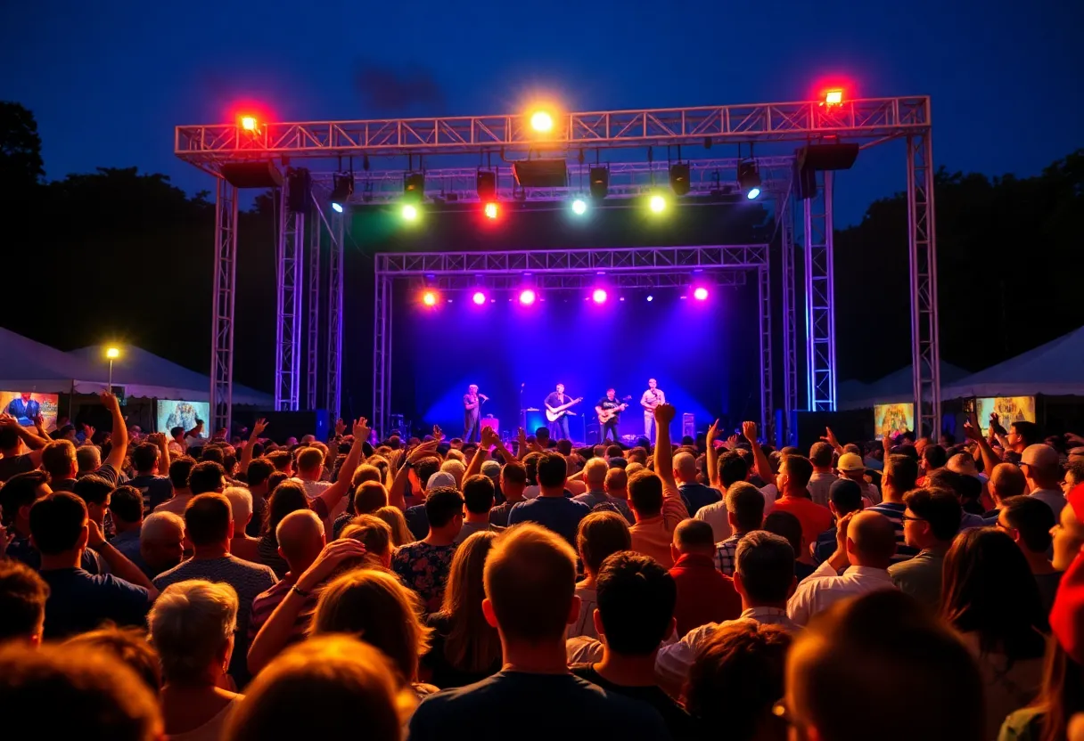 Audience enjoying the Live After Five concert series