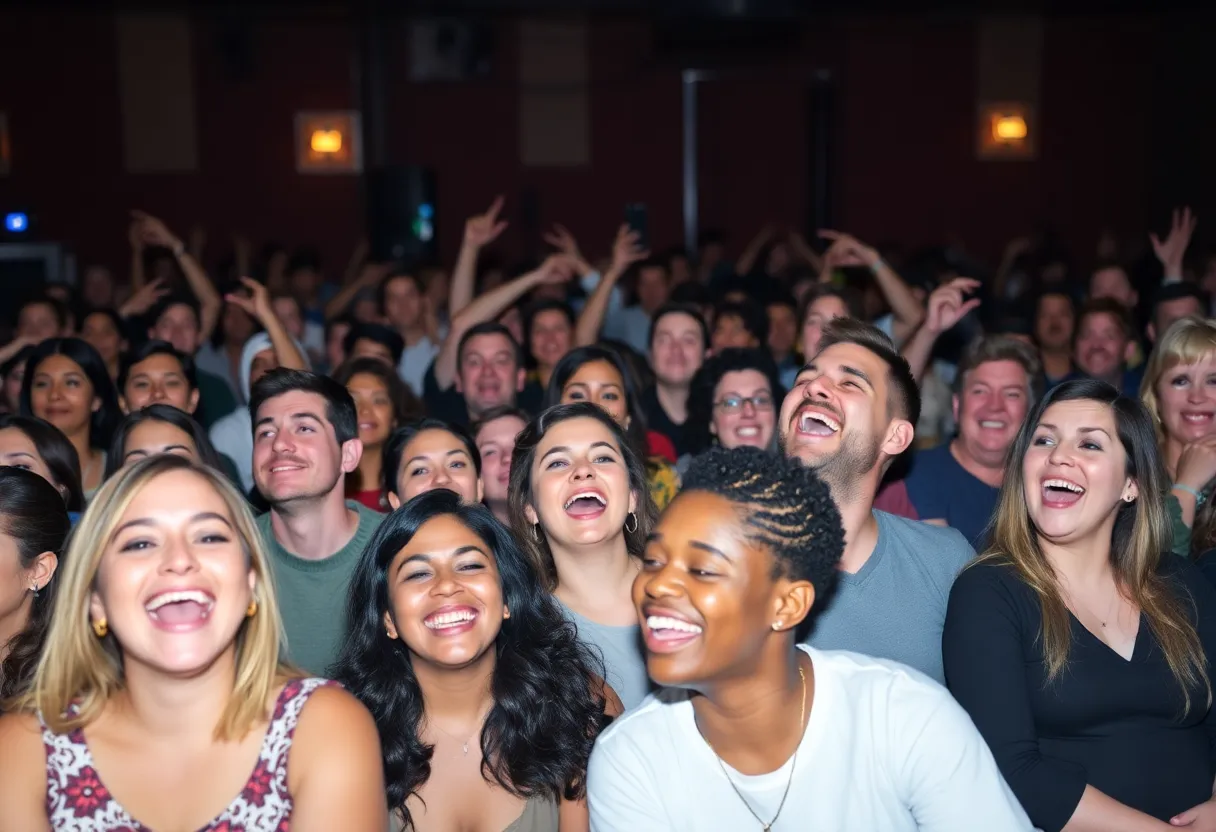 Audience enjoying a comedy show