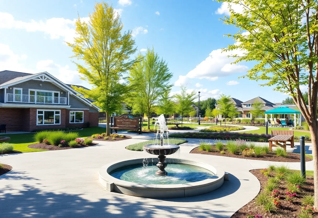 Proposed layout of The Oasis community park with wellness features