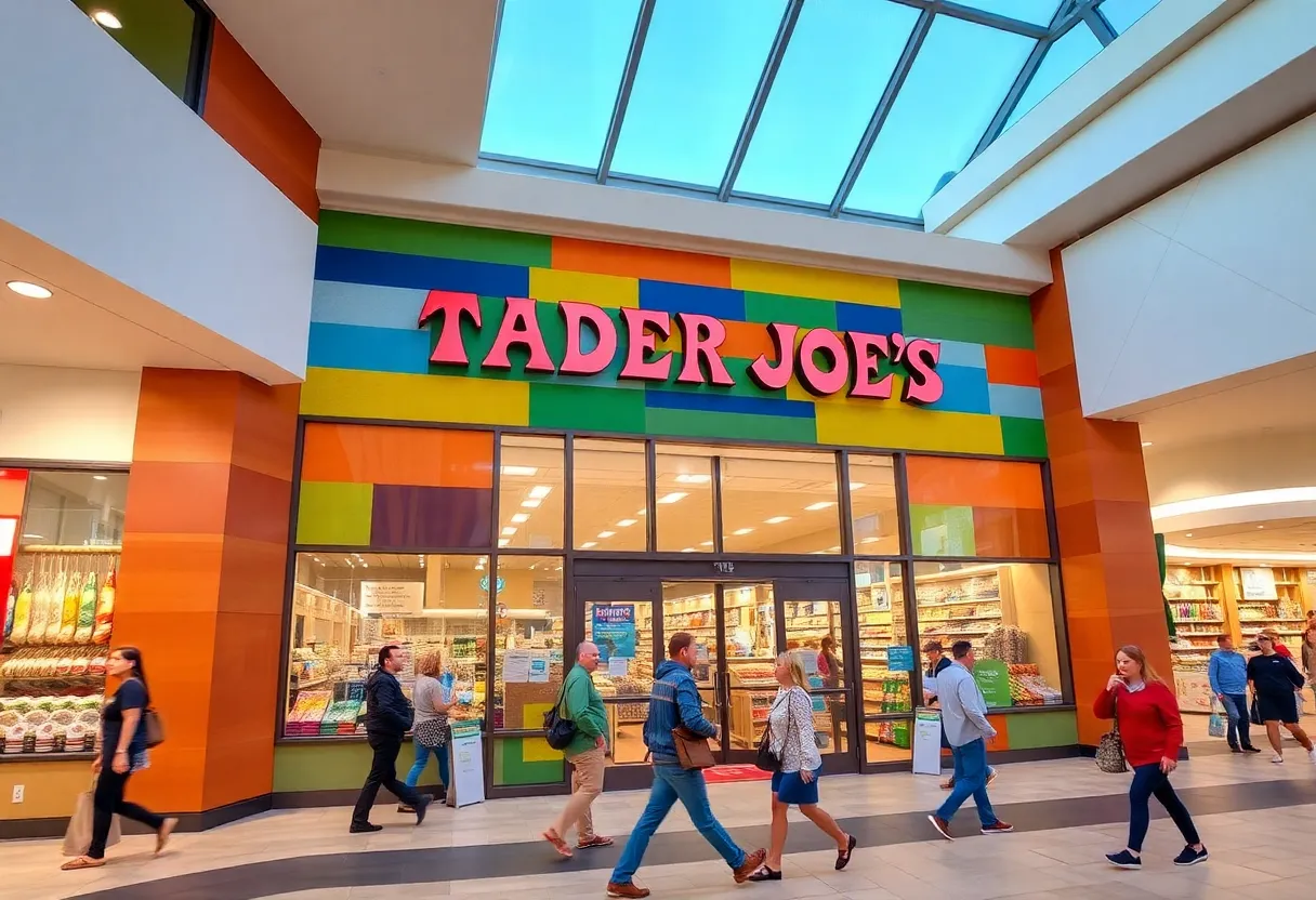 Exterior view of Trader Joe's grocery store in Columbia SC