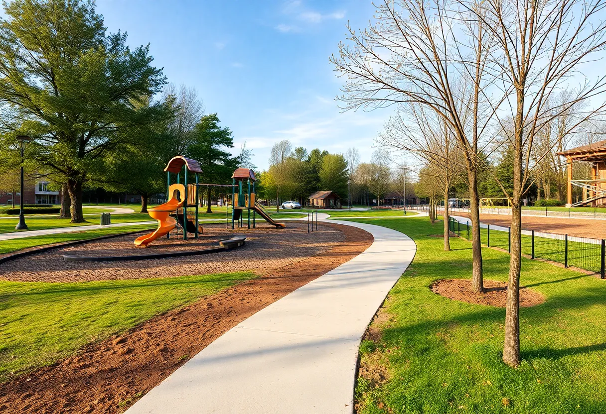 Construction site of Wingard Park in Lexington, SC