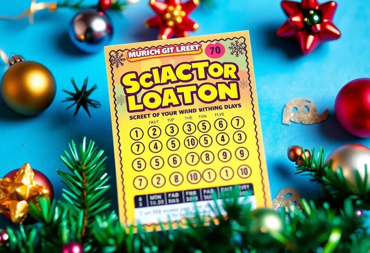 Scratch-off lottery ticket symbolizing a big win