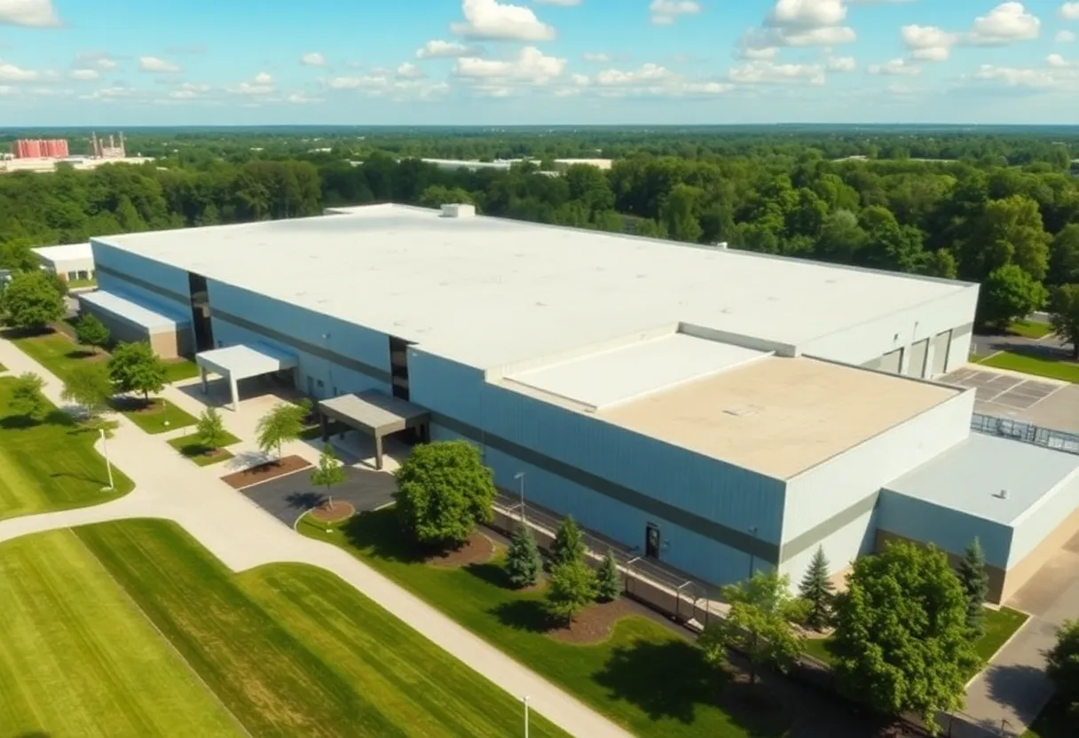 Exterior view of the ATP Adhesives manufacturing facility in Columbia, SC