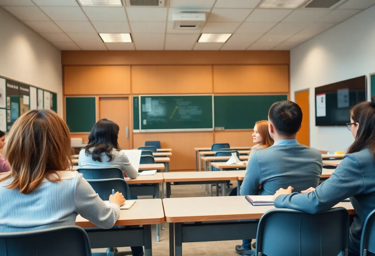 Classroom environment symbolizing professional standards in education