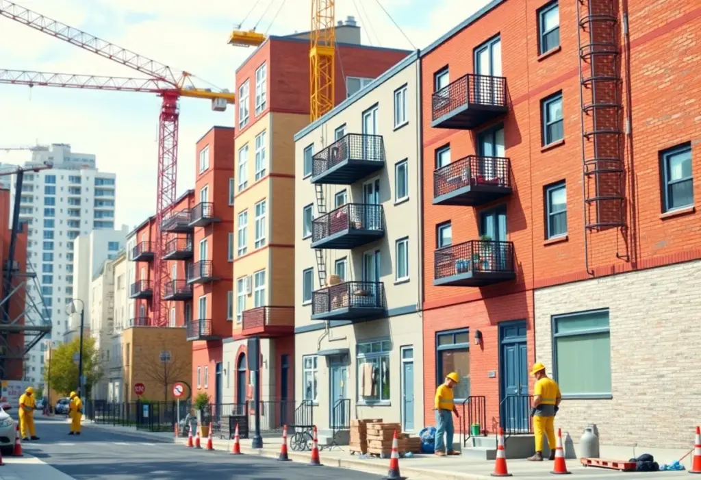 Construction site of affordable housing in Columbia, SC